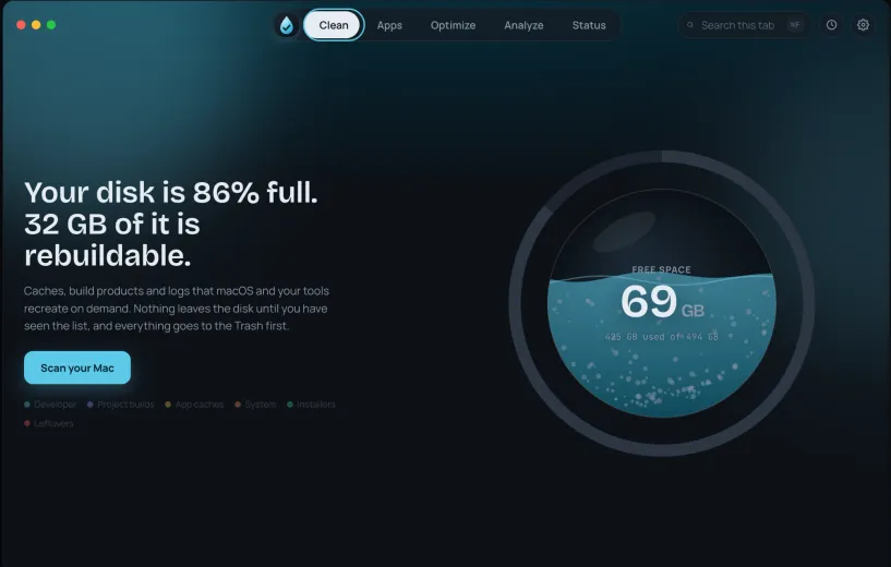 TidyMac screenshot 1
